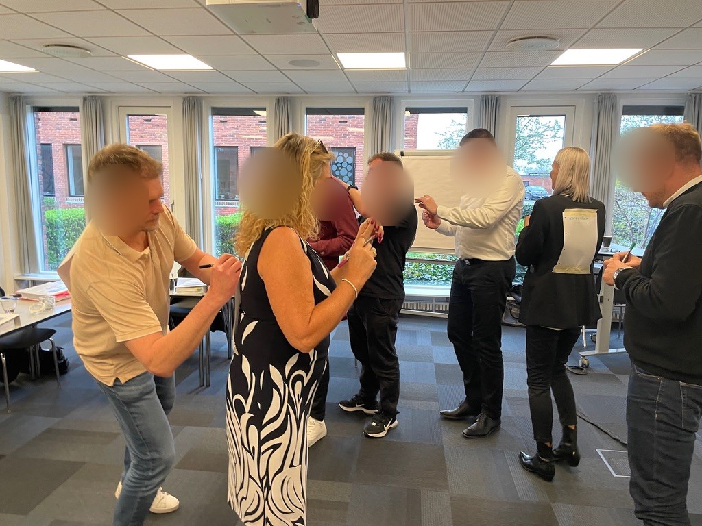Deltagere i træning på et modul