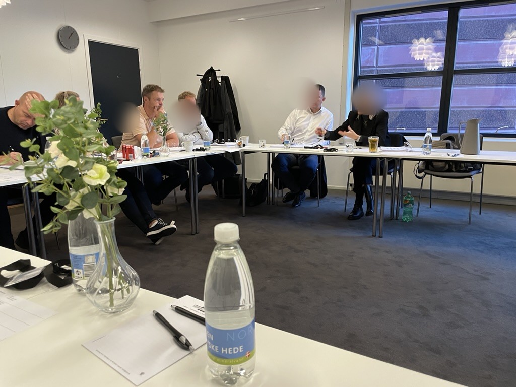 Træning i gang på et modul